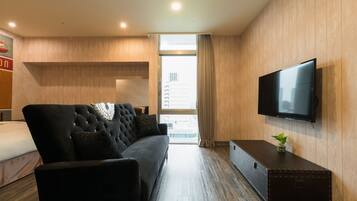 Quarto casal superior, 1 cama de casal | Quartos à prova de som, Wi-Fi de cortesia, roupa de cama