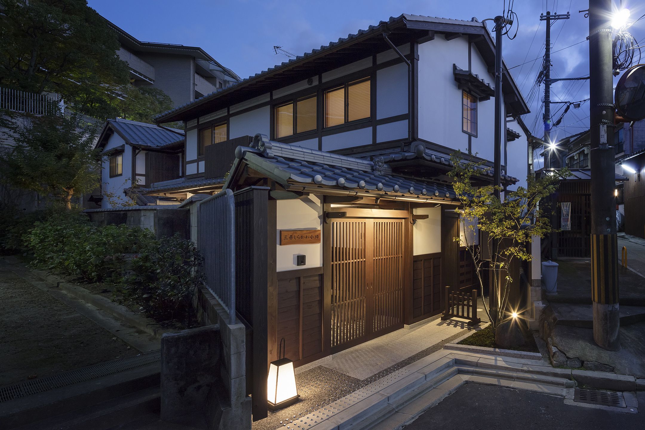 Front of property – evening/night