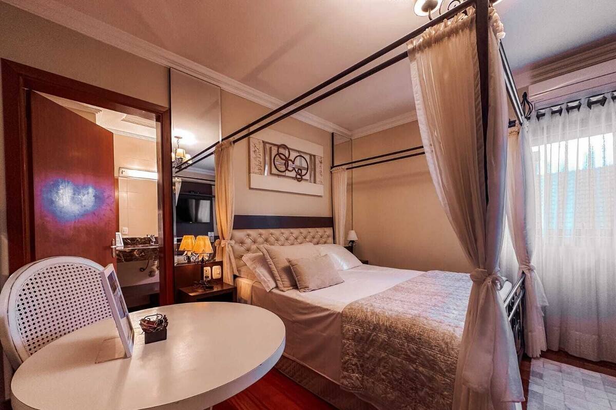 Premium bedding, minibar, desk, laptop workspace