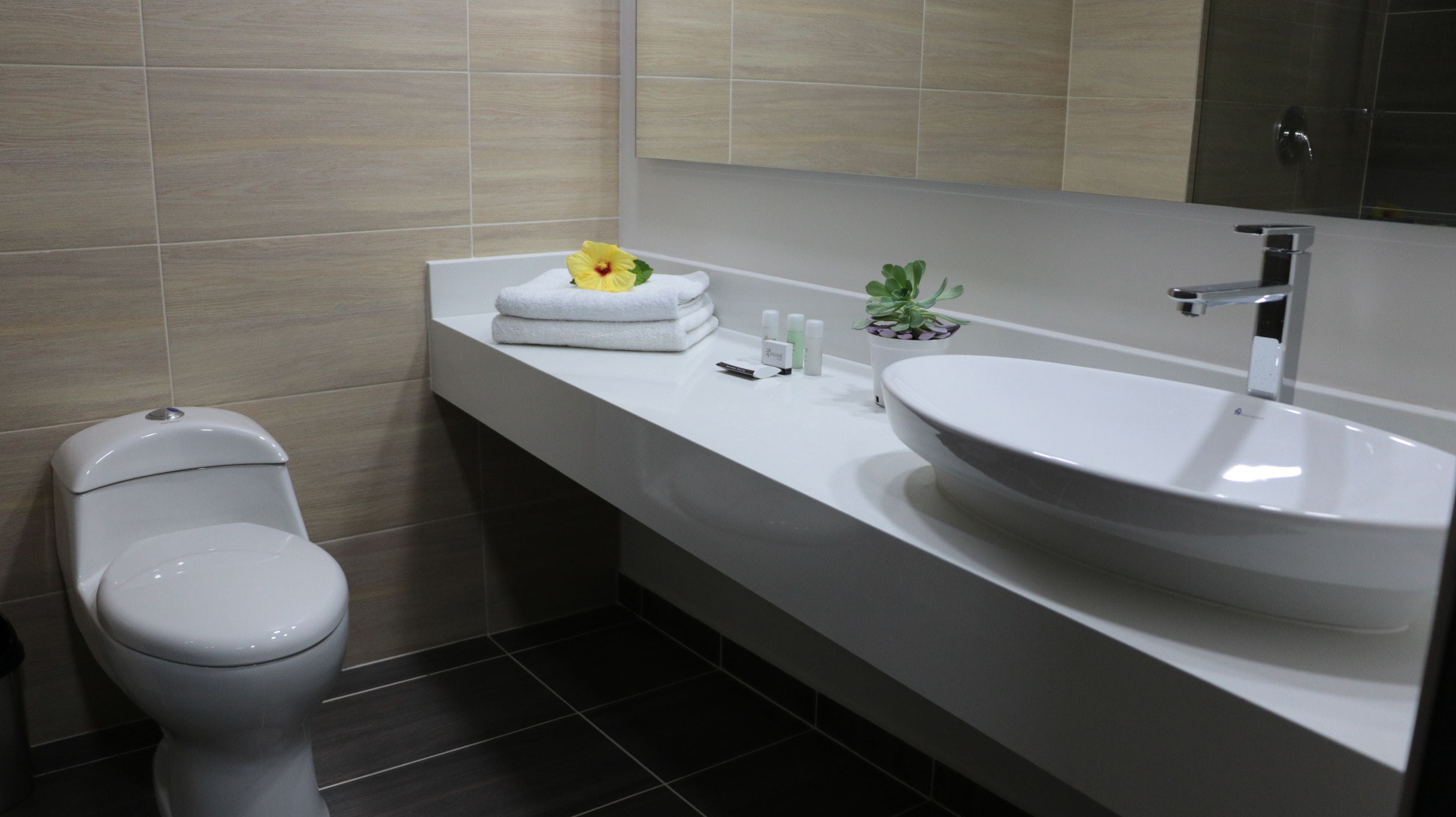 free toiletries, hair dryer, towels, soap