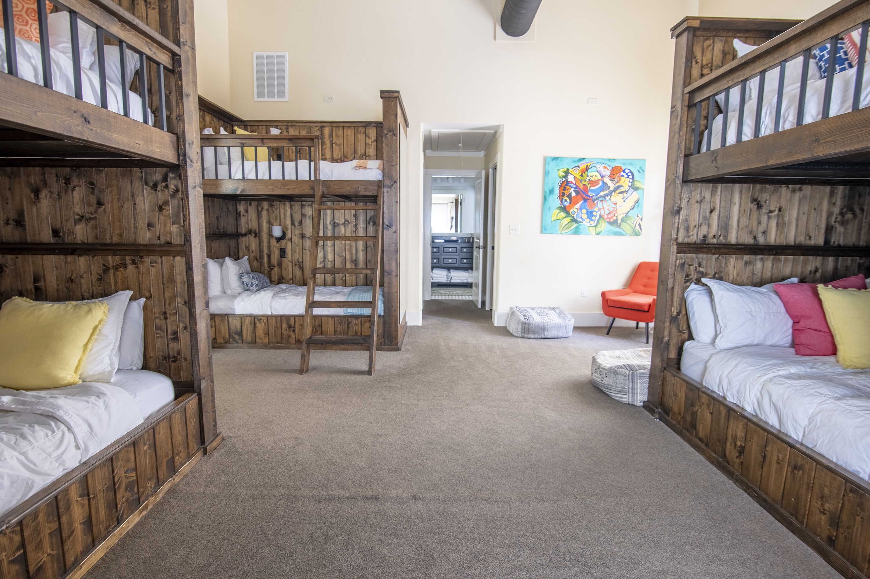 standard house, multiple beds, non smoking (lake house) | premium bedding, desk, blackout curtains, iron/ironing board