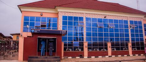 Voorkant van accommodatie