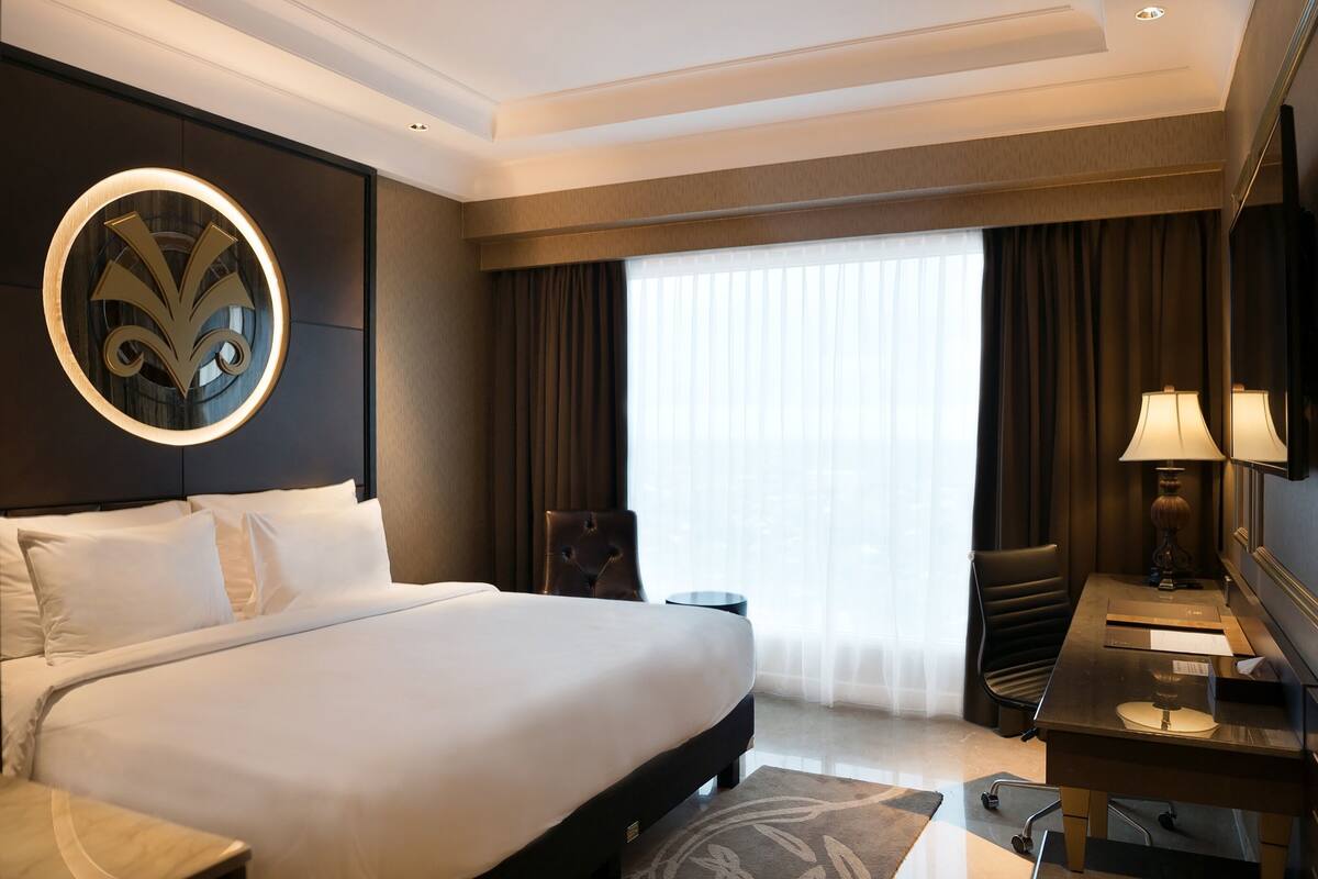ห้องพรีเมียร์ดับเบิล, 1 ห้องนอน | 1 ห้องนอน, เครื่องนอนระดับพรีเมียม, มินิบาร์, ตู้นิรภัยในห้องพัก