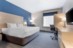 Ropa de cama hipoalergénica, escritorio y cortinas blackout 