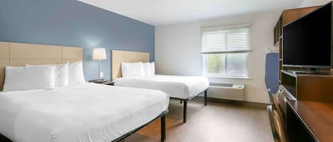 Standard Studio, 2 Queen Beds, Non Smoking, Refrigerator & Microwave | Desk, laptop workspace, iron/ironing board, free WiFi