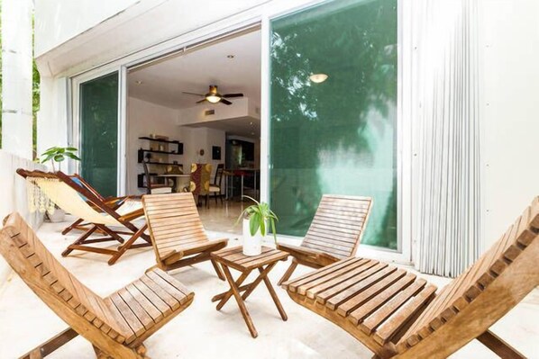Exclusive Condo, 3 Bedrooms, Private Pool, Partial Ocean View | Terrace/patio