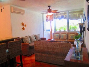Standard Condo, 2 Bedrooms, Terrace | Living area | Flat-screen TV - CASA DEL SOL BY PLAYA PARADISE (Playa del Carmen)