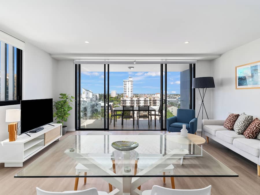 Two Bedroom Superior Apartment | Living area | 48-inch flat-screen TV with digital channels, TV, DVD player