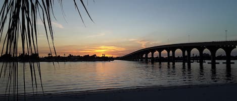 Vlak bij het strand