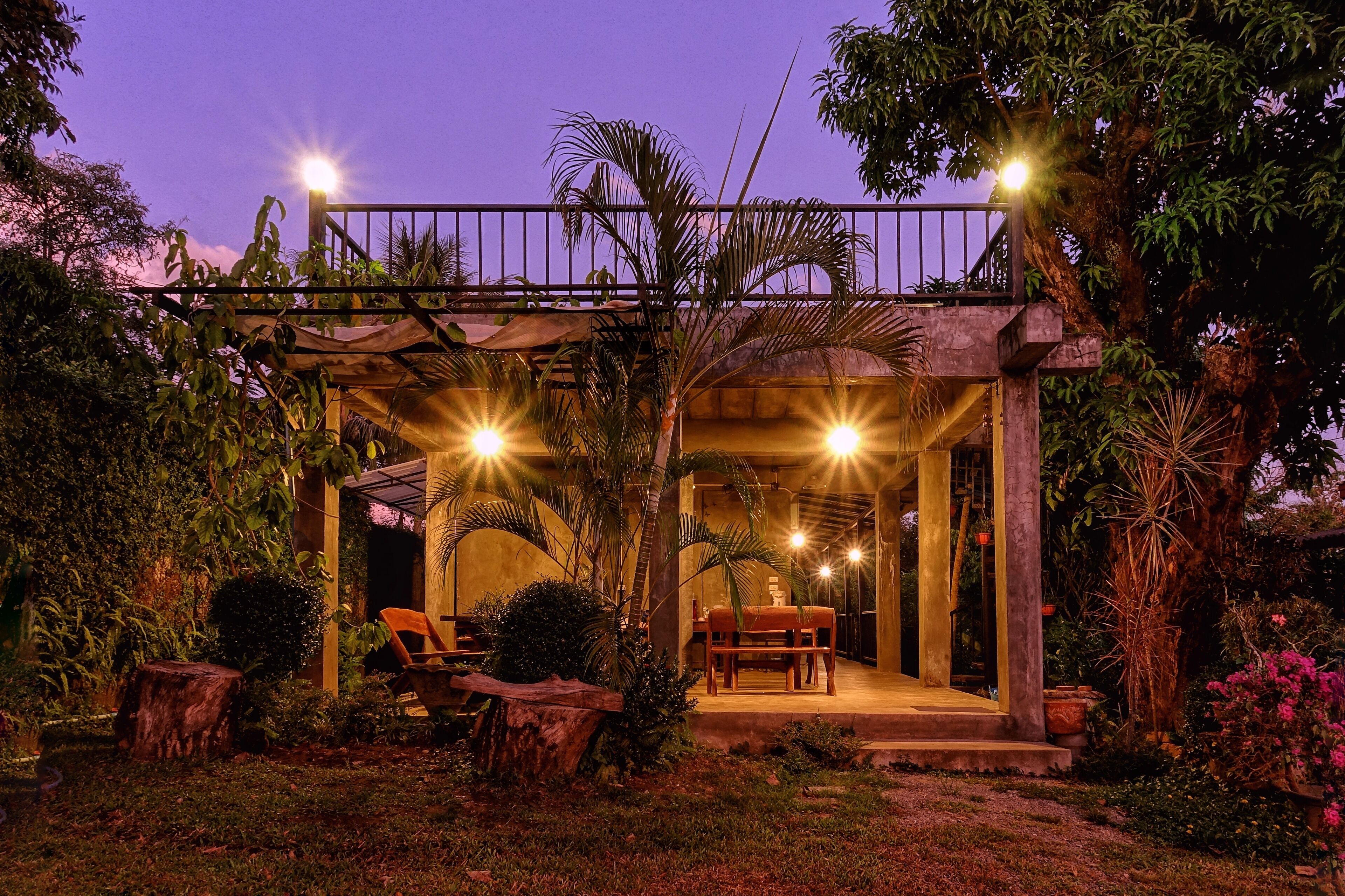 Front of property – evening/night