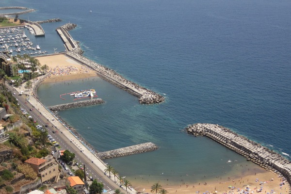 Calheta Golden Sandy Beach with Marina.