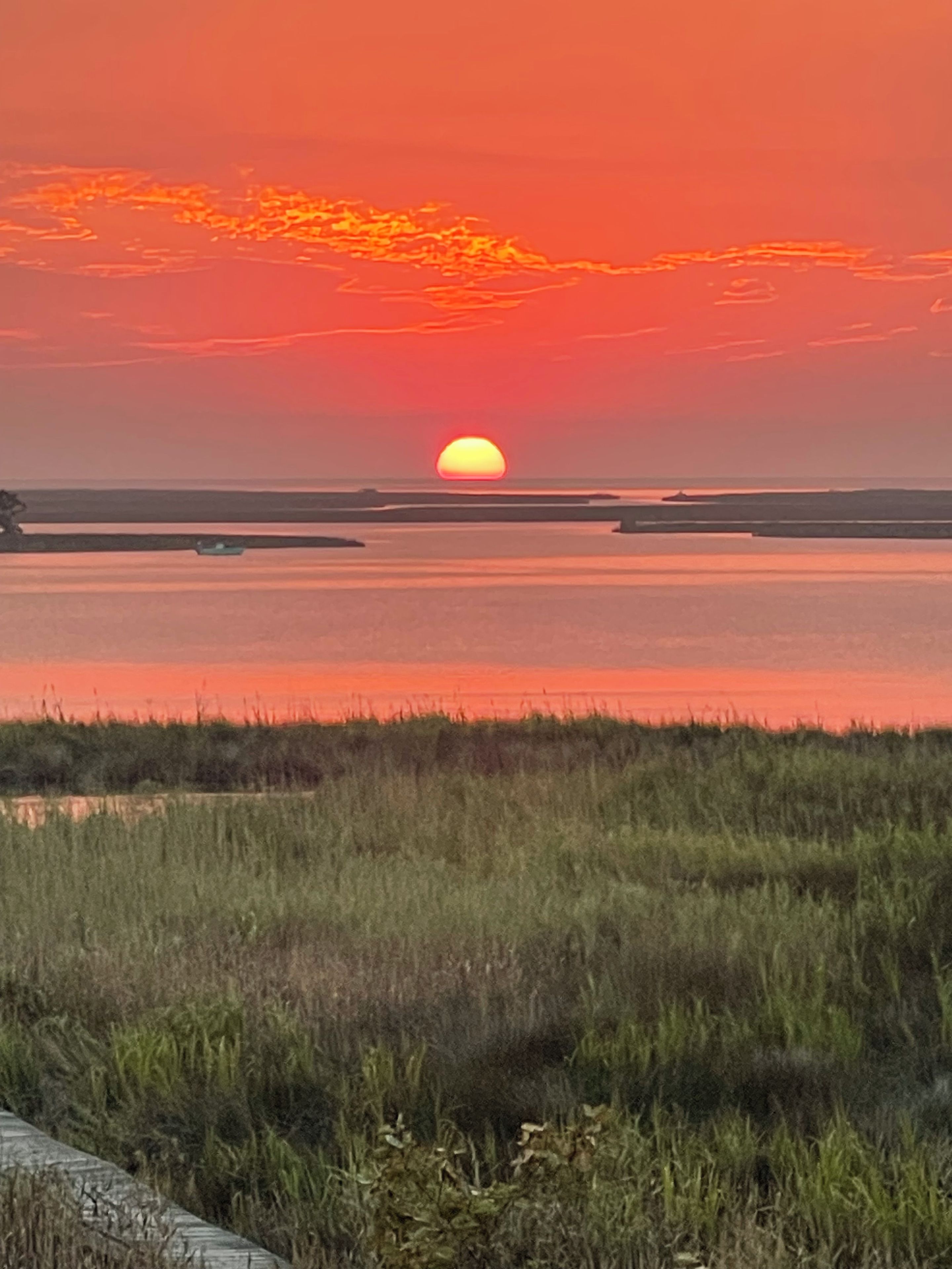 Picture taken from the units back deck. Don’t miss sunset time!