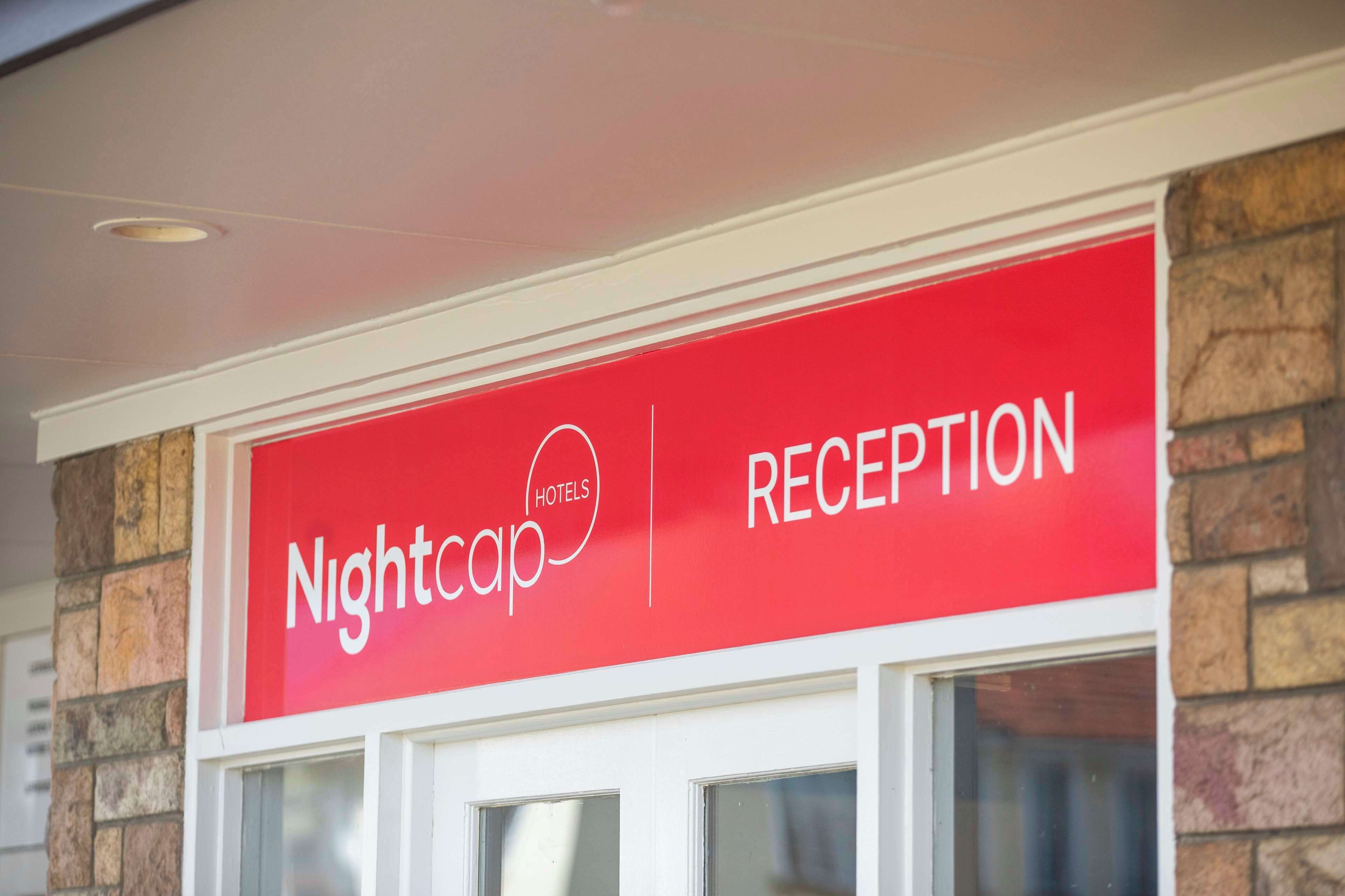 Señal de recepción para Nightcap Hotels.