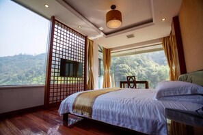 Ropa de cama de alta calidad y minibar