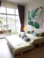 Family Apartment, 2 Bedrooms | Living area | LED TV