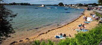 Huis vakantie uitzonderlijk uitzicht op het eiland St Cado (Etel)