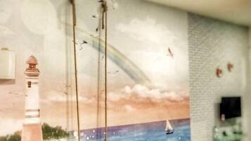 Design Apartment, 2 Bedrooms, Non Smoking | 2 bedrooms, individually furnished, laptop workspace, iron/ironing board