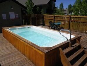 Outdoor spa tub - Direct Unit Access,  Garage, 2 decks, Weber BBQ, Surround Sound Home Theater (Steamboat Springs)