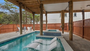 A heated pool
