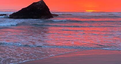 Seagull Landing-Deck overlooks ocean waves-200 ft to beach and tidepools