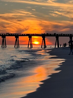 Aan het strand