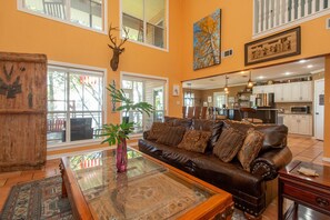 Smart TV, fireplace, video games