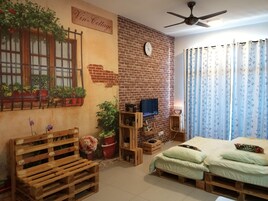 Two Bedroom Apartment  | Living area | 32-inch Smart TV with cable channels, TV