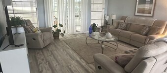 Completely remodeled beautiful waterfront property on canal with dock