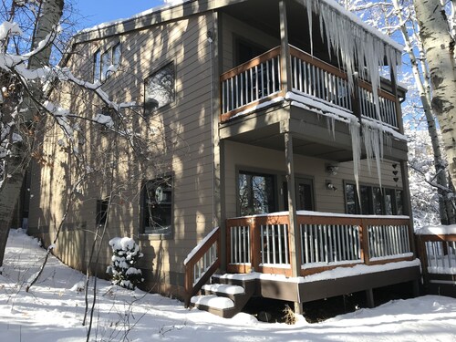 Sweet Condo en Aspens, felizmente aislado, pero a solo 3 minutos a pie de las laderas.
