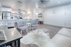 Smart TV, DVD player, books