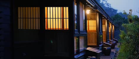 Front of property – evening/night