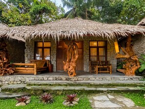 Habitación Royal, 1 cama King size, vista al jardín, junto a la montaña | Terraza o patio