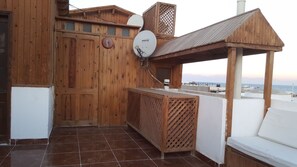 Apartamento, 1 quarto, vista para o mar | Terraço/pátio