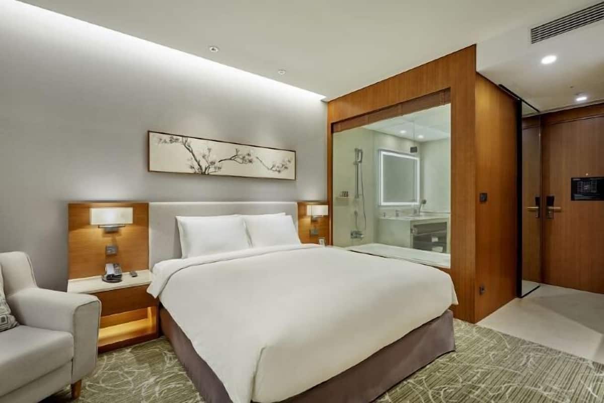 In-room safe, blackout curtains, soundproofing, iron/ironing board