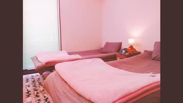 4 bedrooms, individually decorated, individually furnished, desk