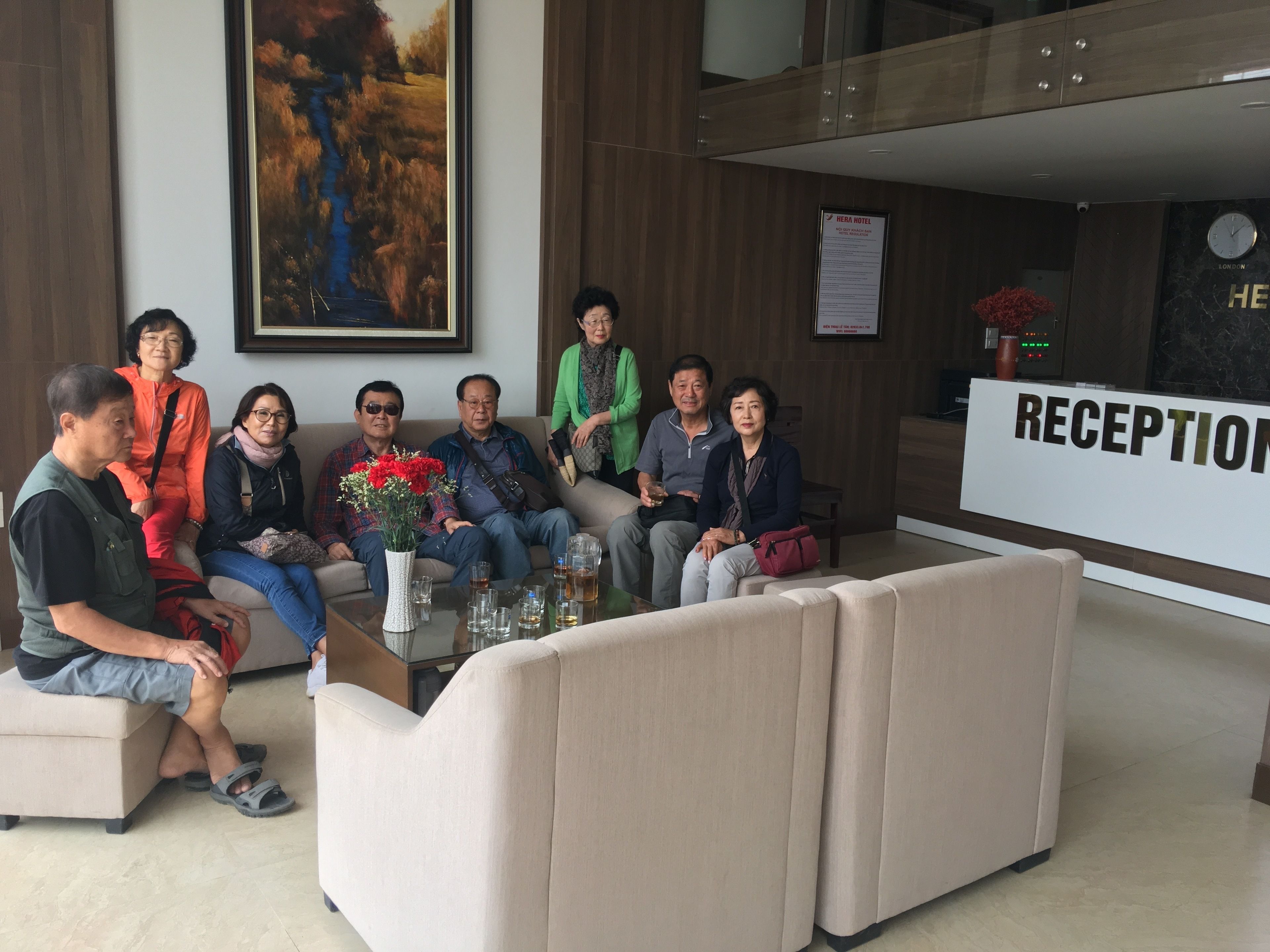 Sala de estar en el lobby