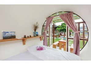 Double Room, 1 Double Bed, Shared Bathroom, Hill View