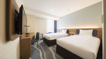 Desk, free WiFi, bed sheets