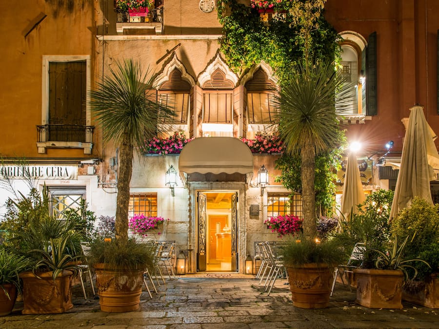 Front of property – evening/night