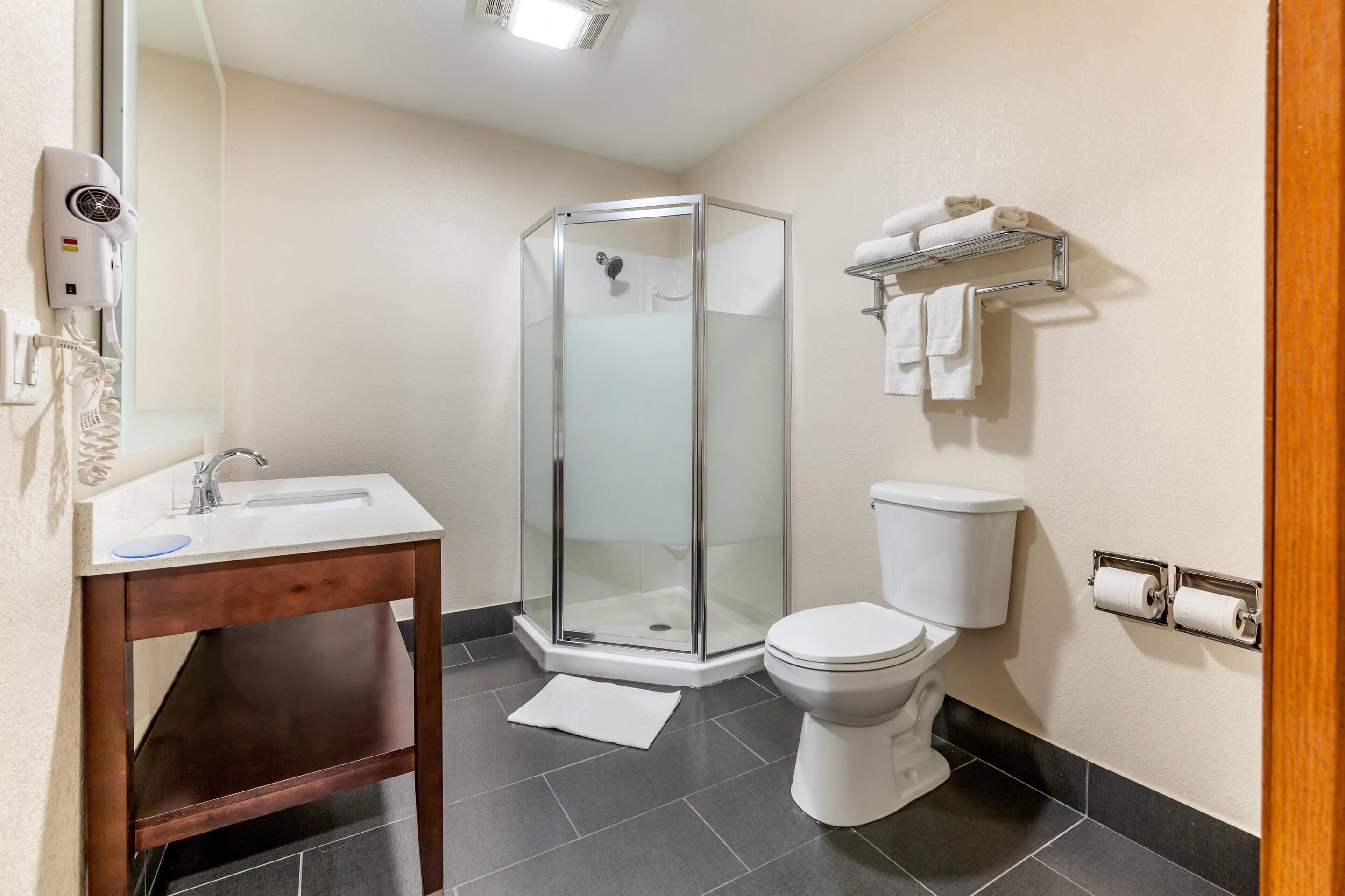 suite, 1 king bed with sofa bed, non smoking | premium bedding, desk, laptop workspace, blackout curtains