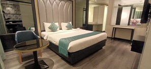 Deluxe Double Room, 1 Bedroom, Hill View | Premium bedding, desk, iron/ironing board, free WiFi - Hotel Gopalas Residency (Bhiwandi)