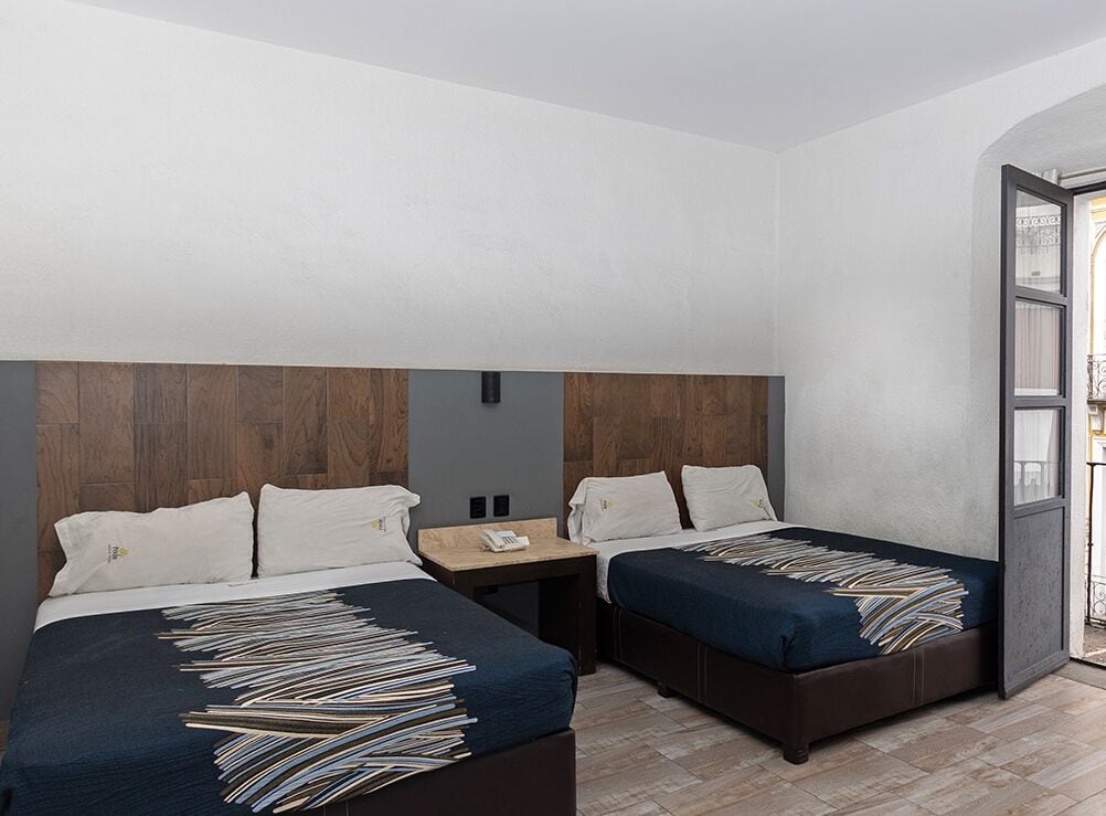 double room, 2 double beds | in-room safe, desk, iron/ironing board, free wifi