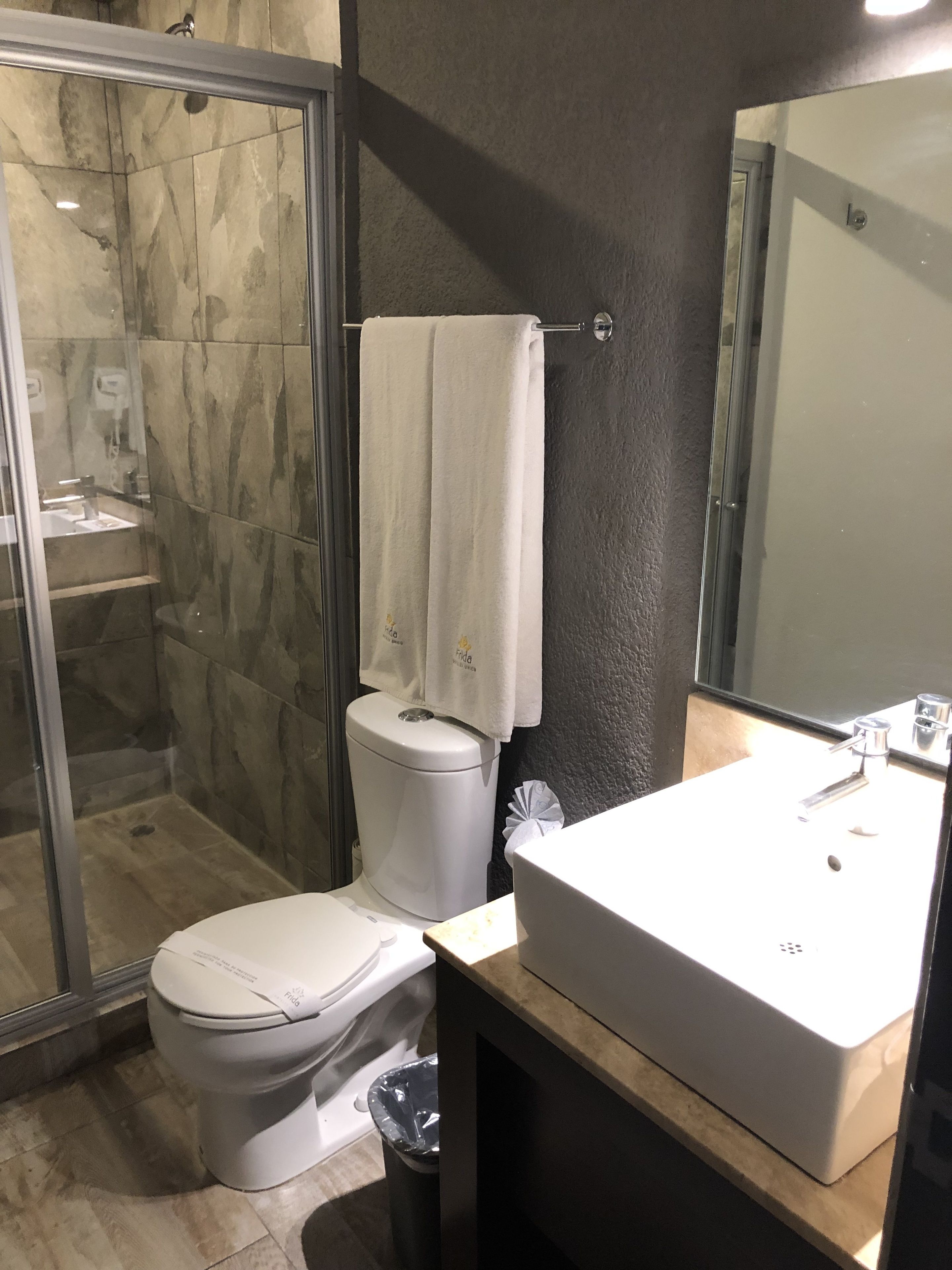 double room, 2 double beds | bathroom | shower, free toiletries, towels