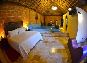 Master | In-room safe, free WiFi, bed sheets - La Aldea Hotel & Spa (Atlixco)