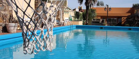 Indoor pool, seasonal outdoor pool