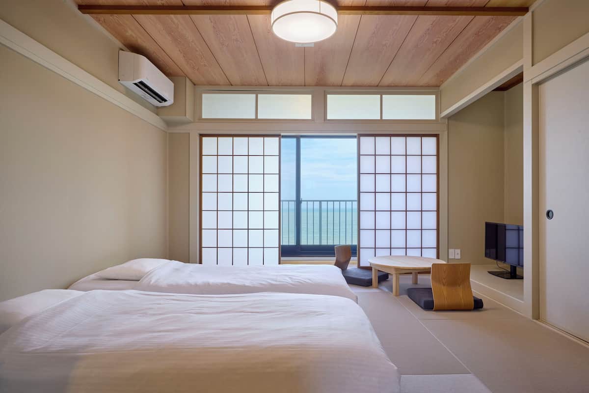 Standard Japanese-style Room, Shower Only (8 tatami mats), Non Smoking | 1 bedroom, in-room safe, soundproofing, free WiFi
