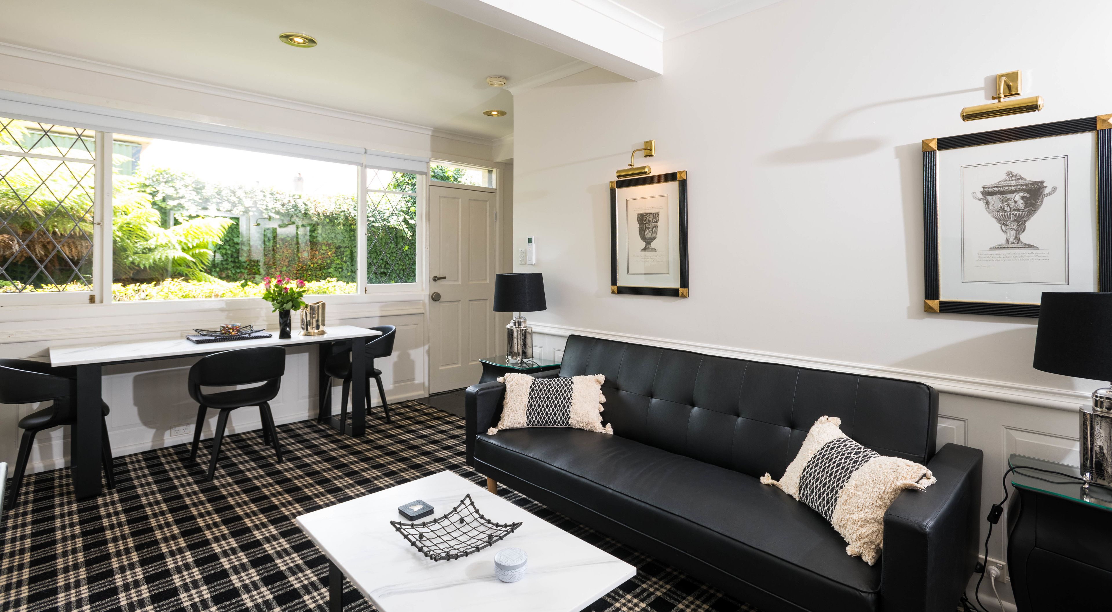 Signature Apartment, 1 Queen Bed | Living area | Flat-screen TV