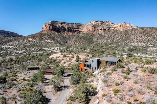 House on the Rock with Colorado National Monument in background.
