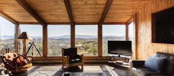 Exposed Sandstone Slab From Hillside in Home, 5200 SqFt, Amazing Views!