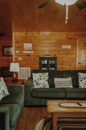 Smart-tv och eldstad